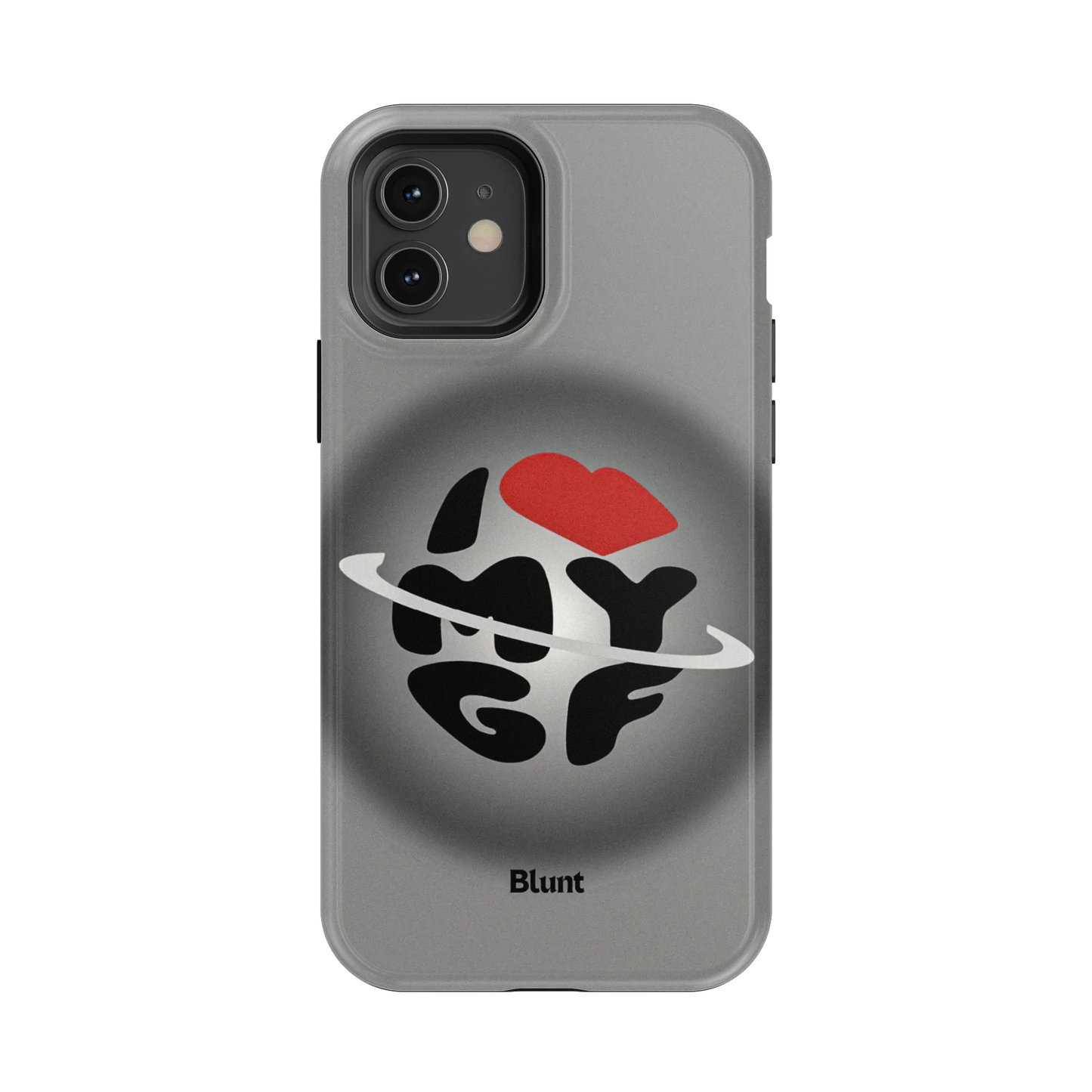 Grey Aura Girlfriend iPhone Case