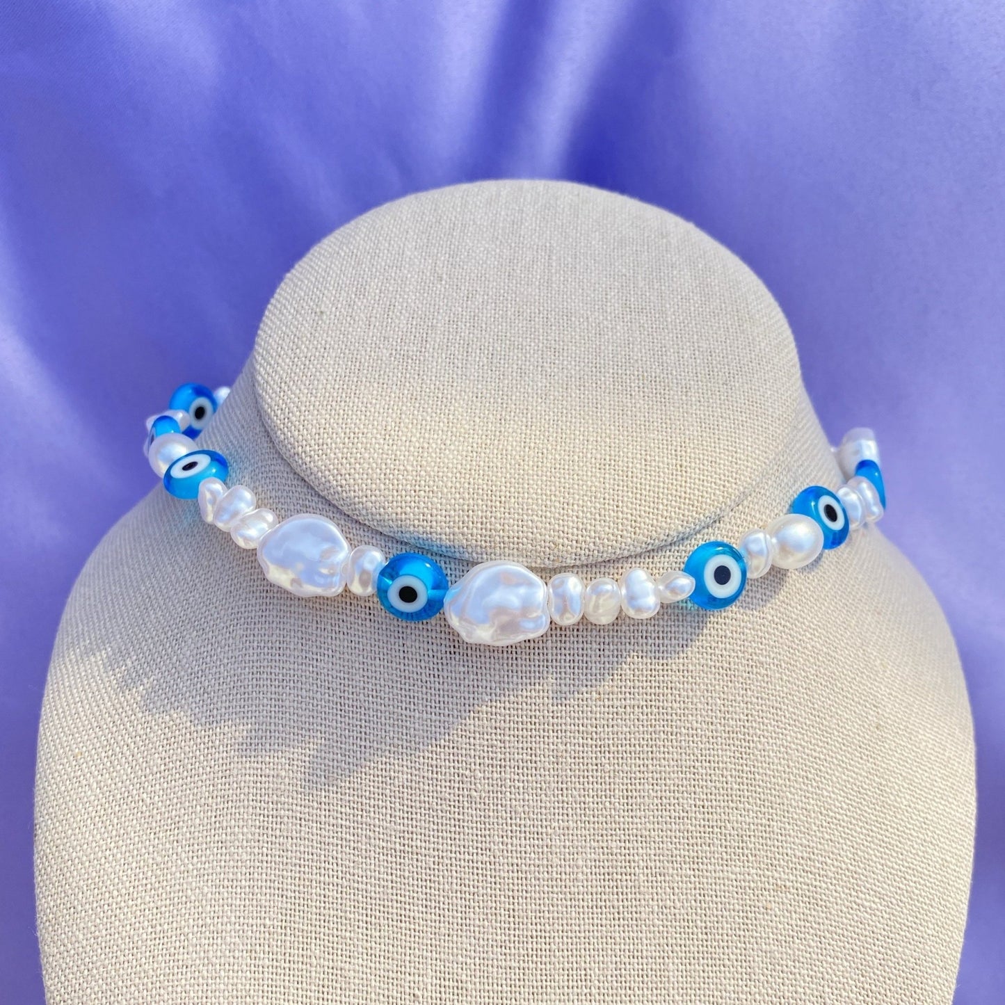 Blue Evil Eye Choker - blunt cases