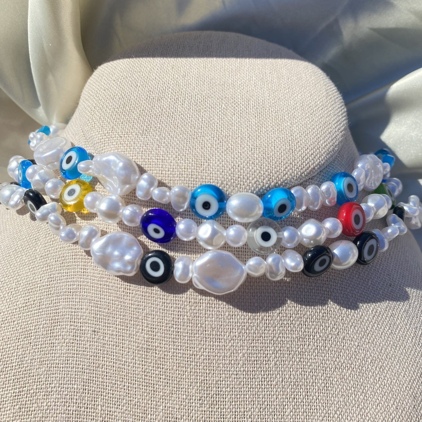 Blue Evil Eye Choker - blunt cases
