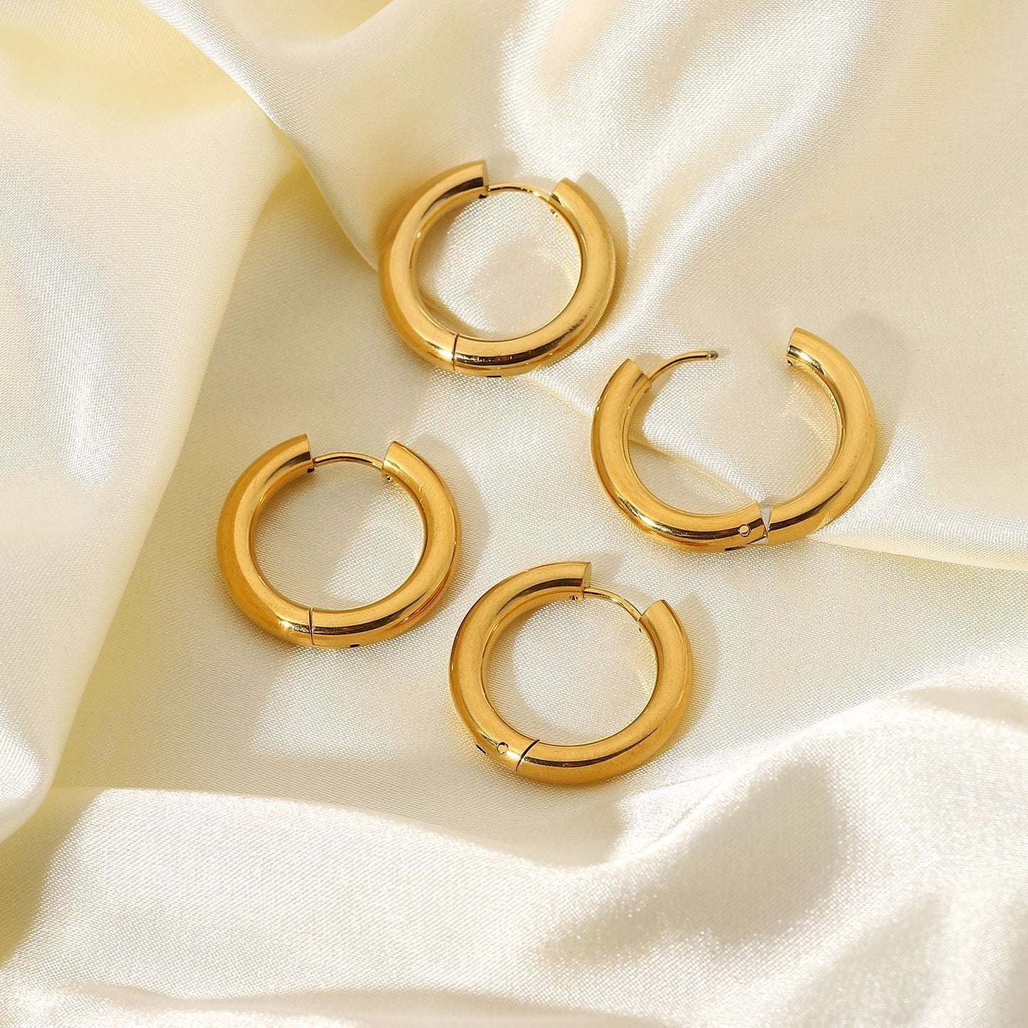 Classic Gold Hoops - blunt cases