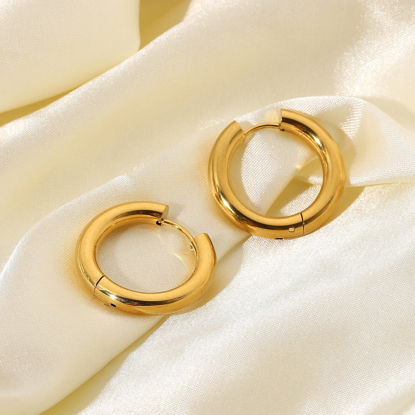 Classic Gold Hoops - blunt cases