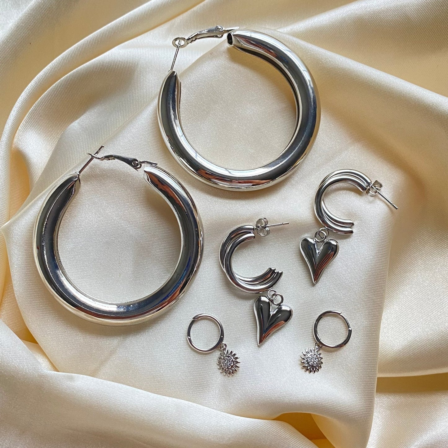 Classic Silver Hoops - blunt cases