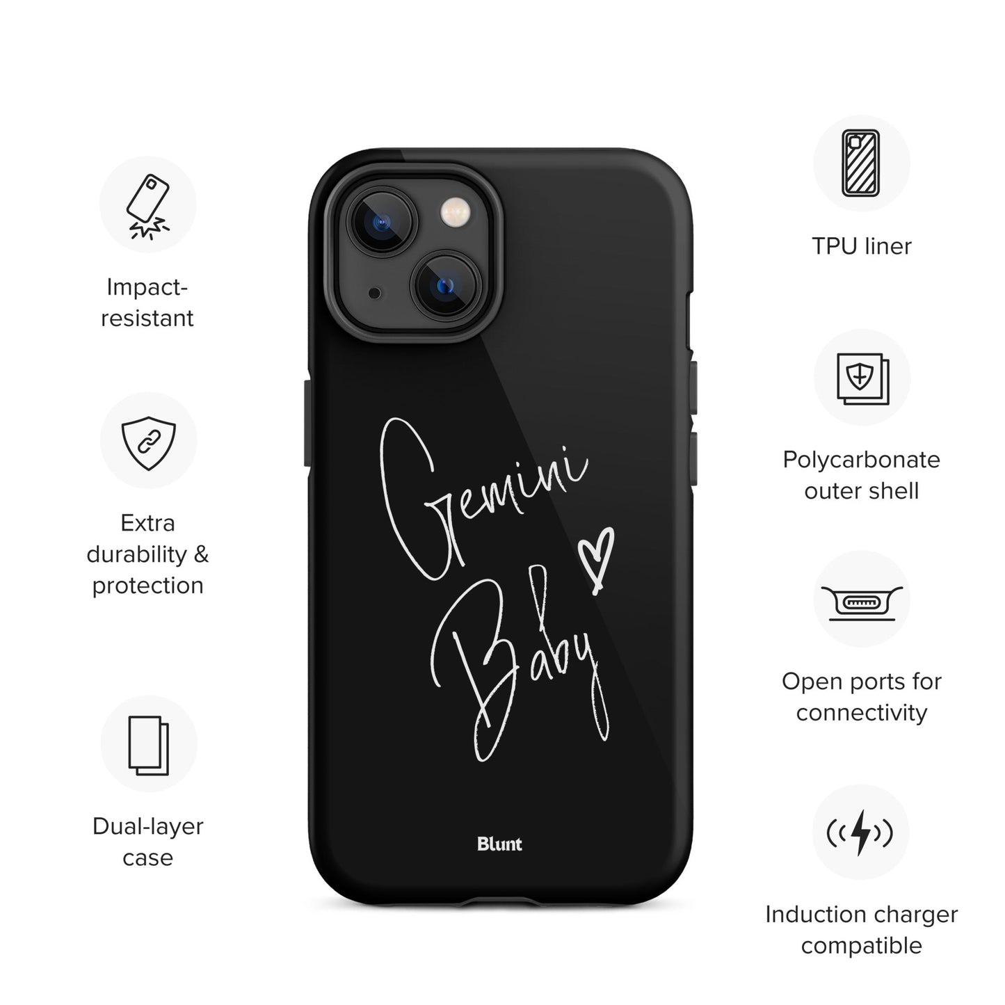 Gemini Baby iPhone Case - blunt cases