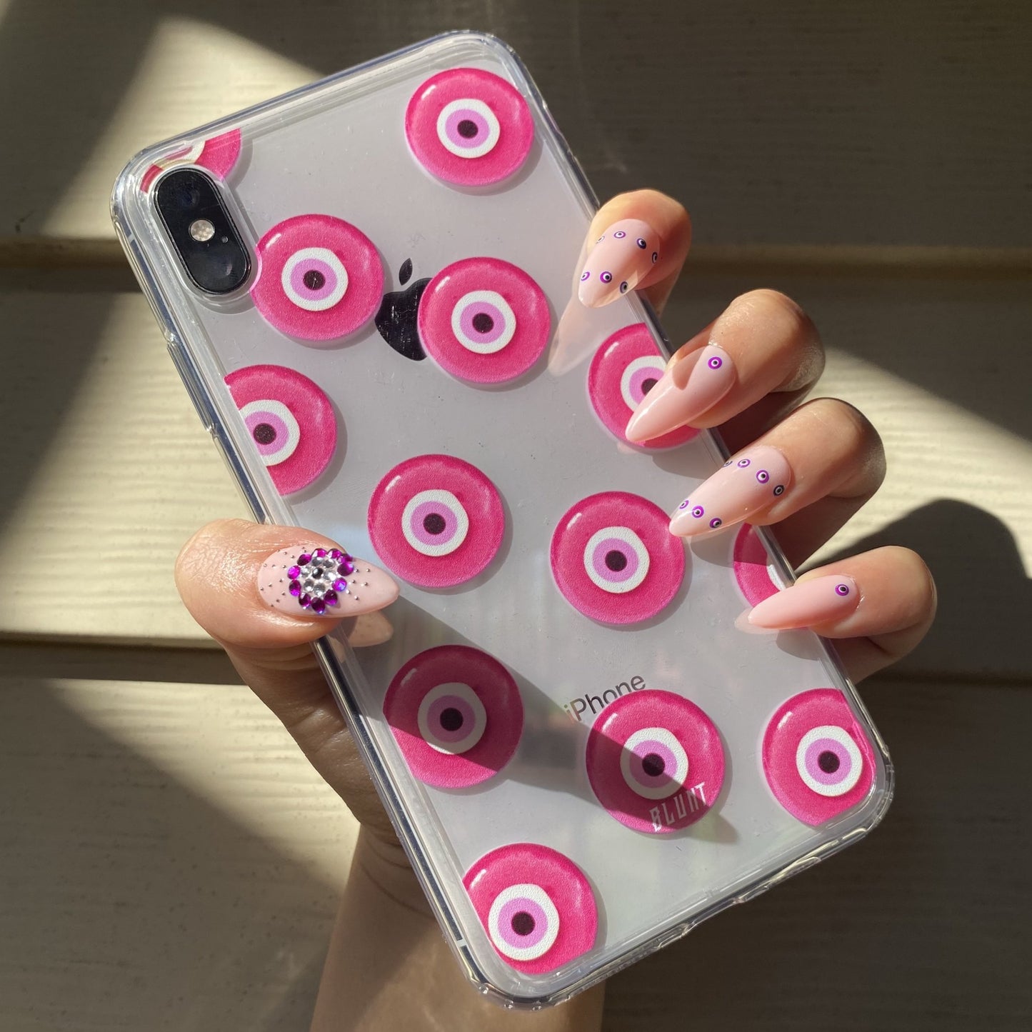 Pink Evil Eyez iPhone Case - blunt cases