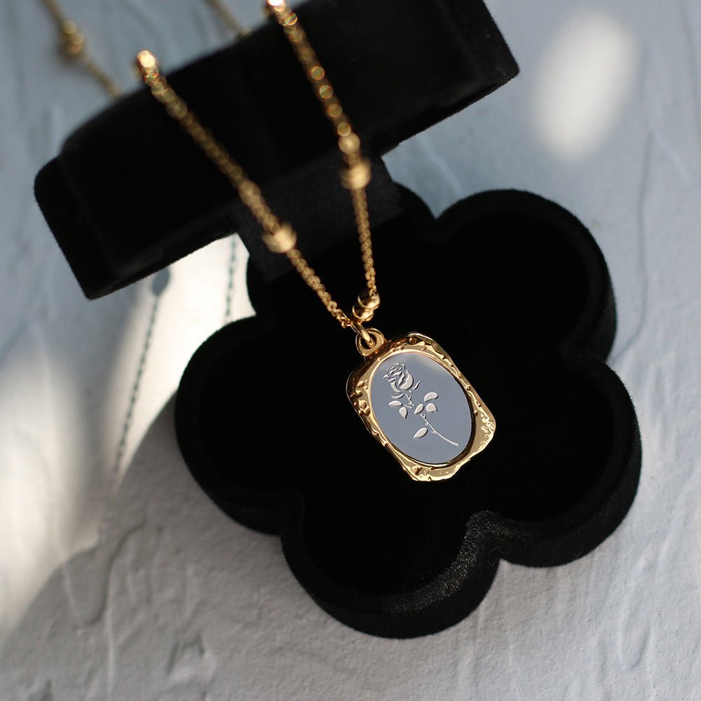 Rose Pendant Necklace - blunt cases