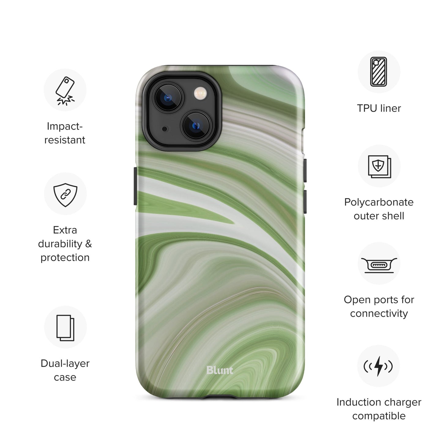 Sage Marble iPhone Case - blunt cases