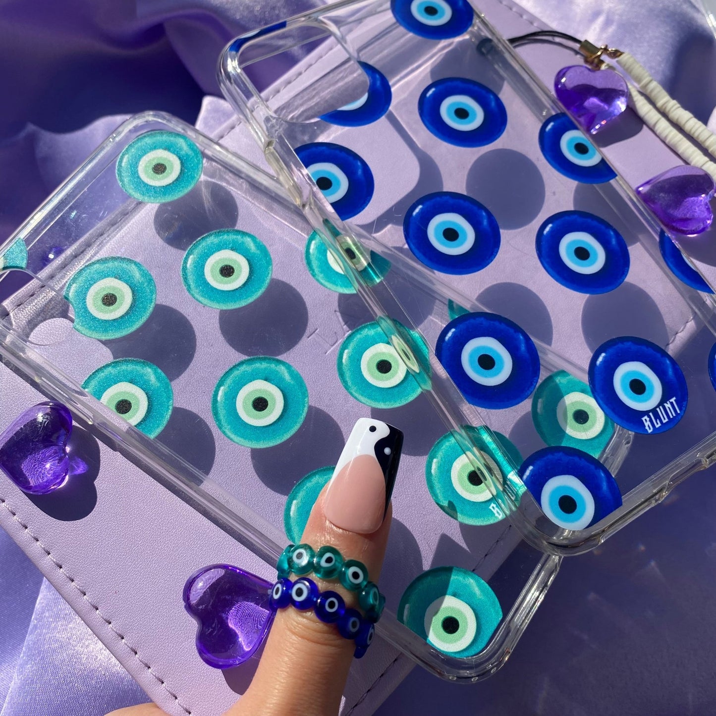 Turquoise Evil Eye Ring - blunt cases