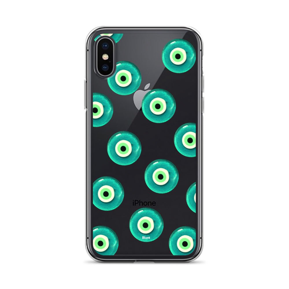 Turquoise Evil Eyez iPhone Case - blunt cases