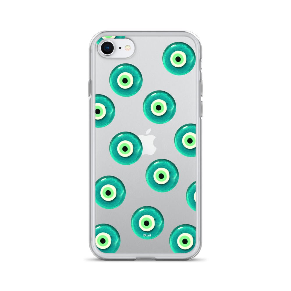 Turquoise Evil Eyez iPhone Case - blunt cases