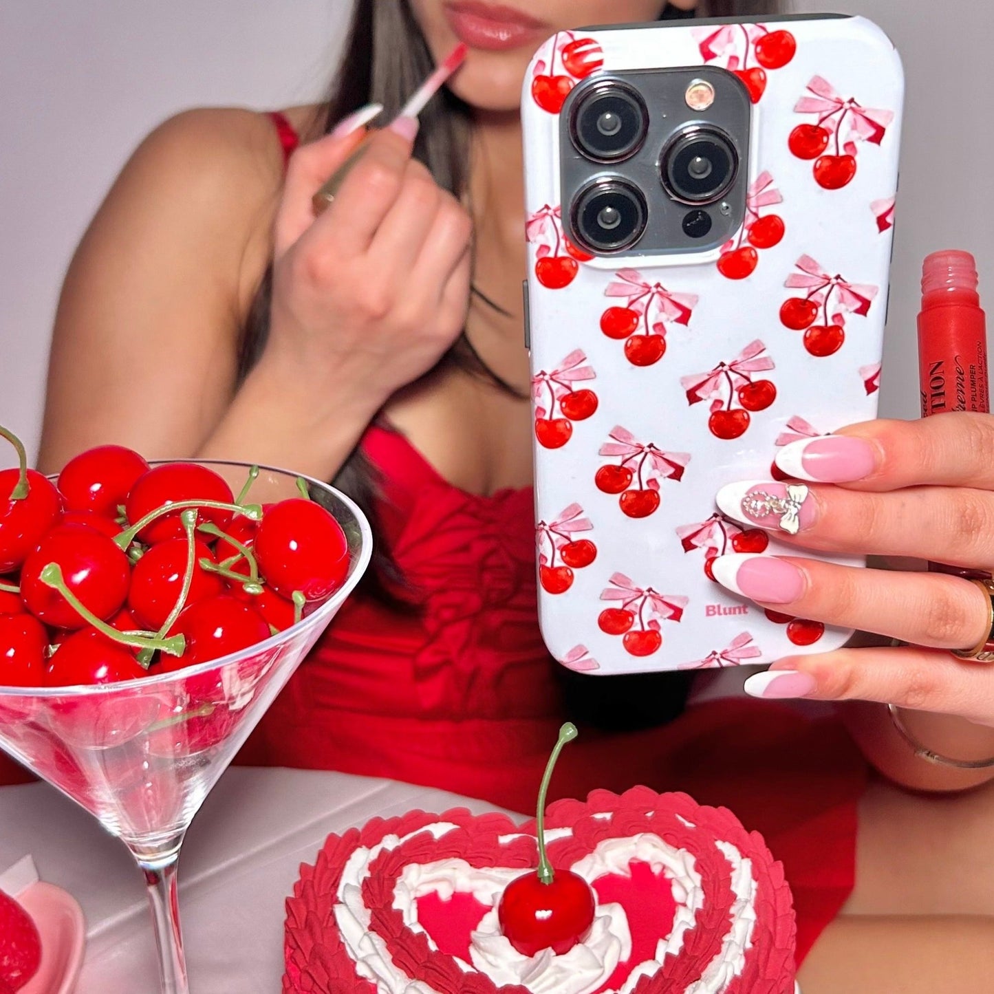 White Cherry iPhone Case - blunt cases