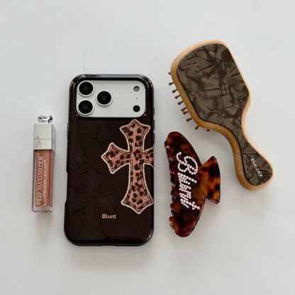 Cheetah Cross iPhone Case