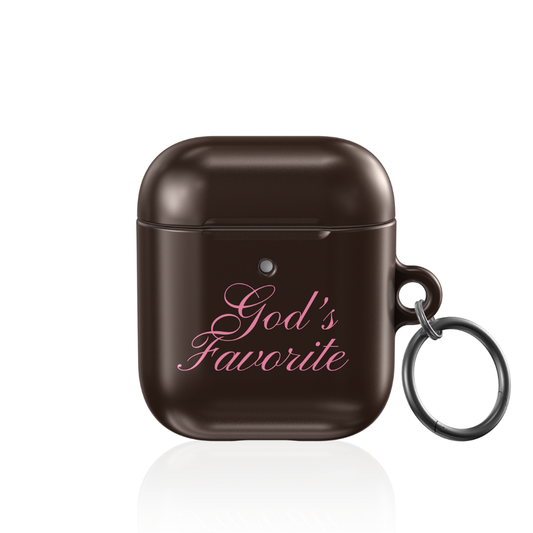 Gods Favorite Brown AirPod Case