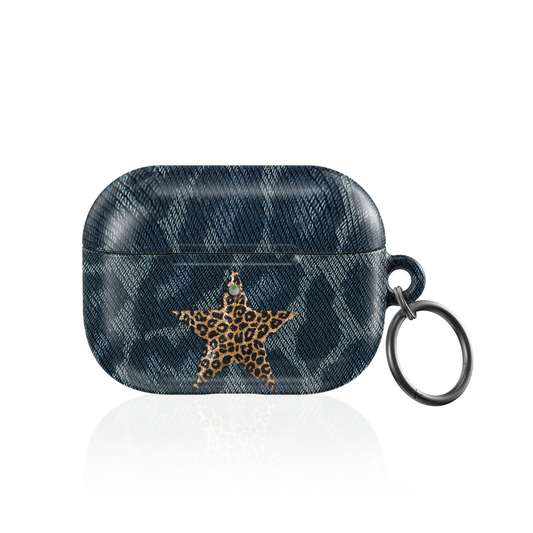 Denim Cheetah AirPod Case
