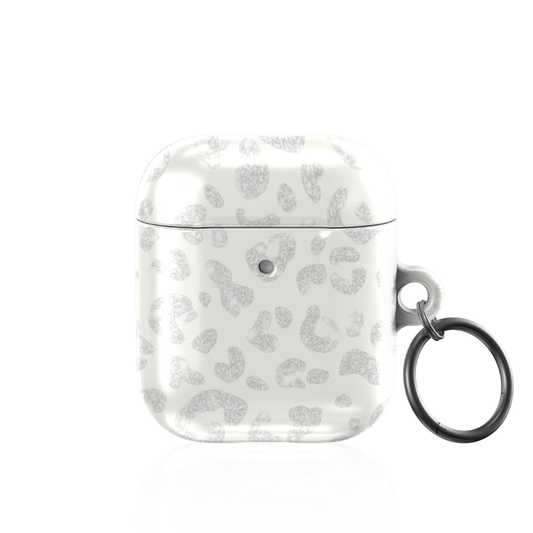 White Leopard AirPod Case