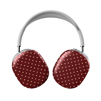 Burgundy Dot AirPod Max Case