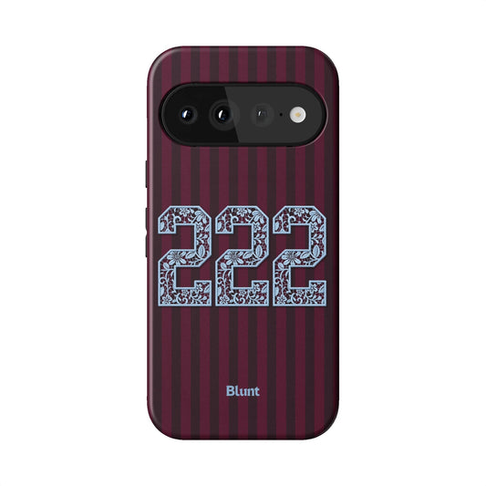 222 Striped Burgundy Pixel Case - Blunt Cases