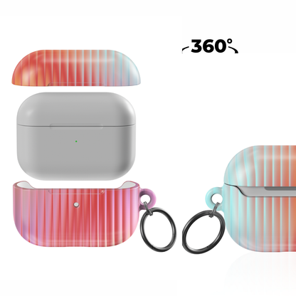 Coral Glass AirPod Case