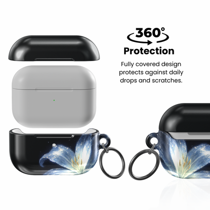 Blue Lilly AirPod Case