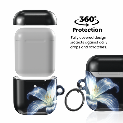 Blue Lilly AirPod Case