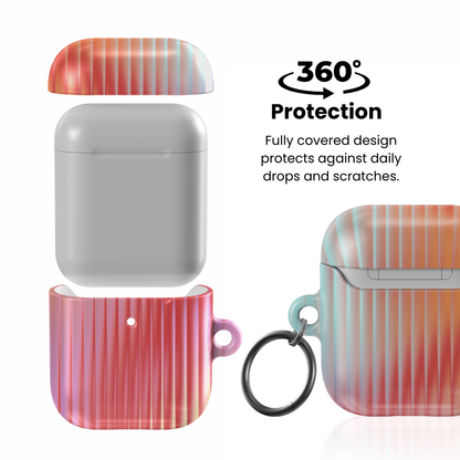 Coral Glass AirPod Case