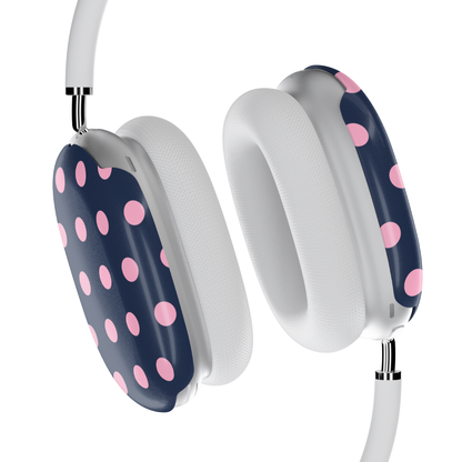 Navy Polka AirPod Max Case