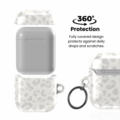 White Leopard AirPod Case