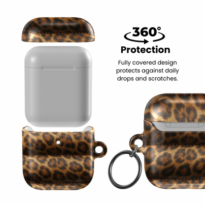 Cheetah Puffer AirPod Case