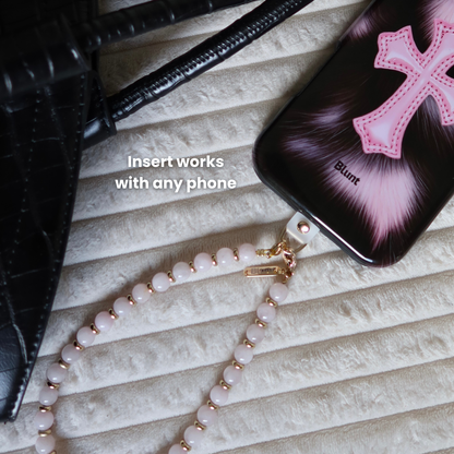 Rose Quartz Phone Charm