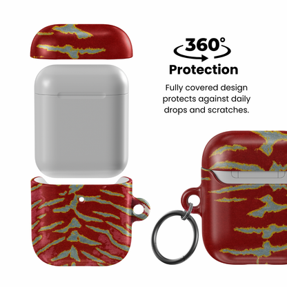 Crimson Veins AirPod Case