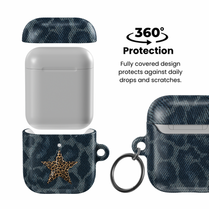 Denim Cheetah AirPod Case