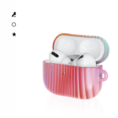 Coral Glass AirPod Case