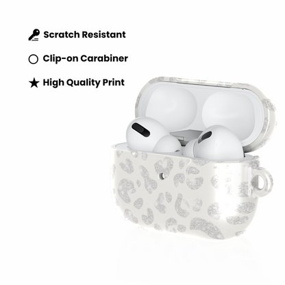 White Leopard AirPod Case
