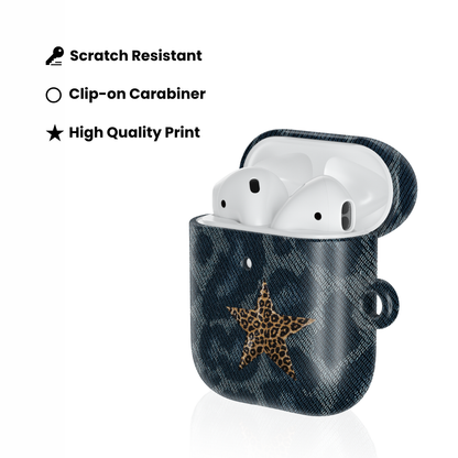 Denim Cheetah AirPod Case