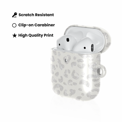 White Leopard AirPod Case