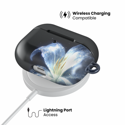 Blue Lilly AirPod Case