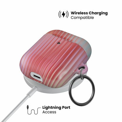Coral Glass AirPod Case