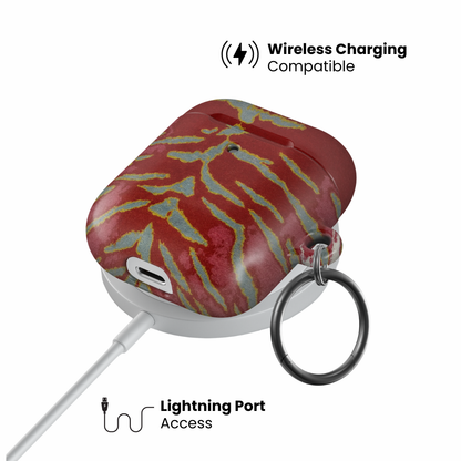 Crimson Veins AirPod Case