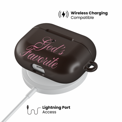 Gods Favorite Brown AirPod Case