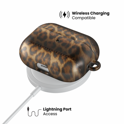 Cheetah Puffer AirPod Case