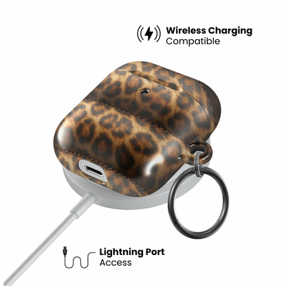 Cheetah Puffer AirPod Case