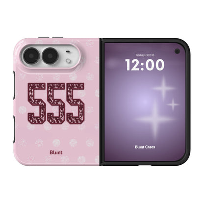 555-pink-polka-iphone-case iPhone 18 Duo case, view 1