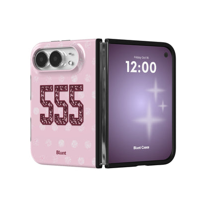 555-pink-polka-iphone-case iPhone 18 Duo case, view 3