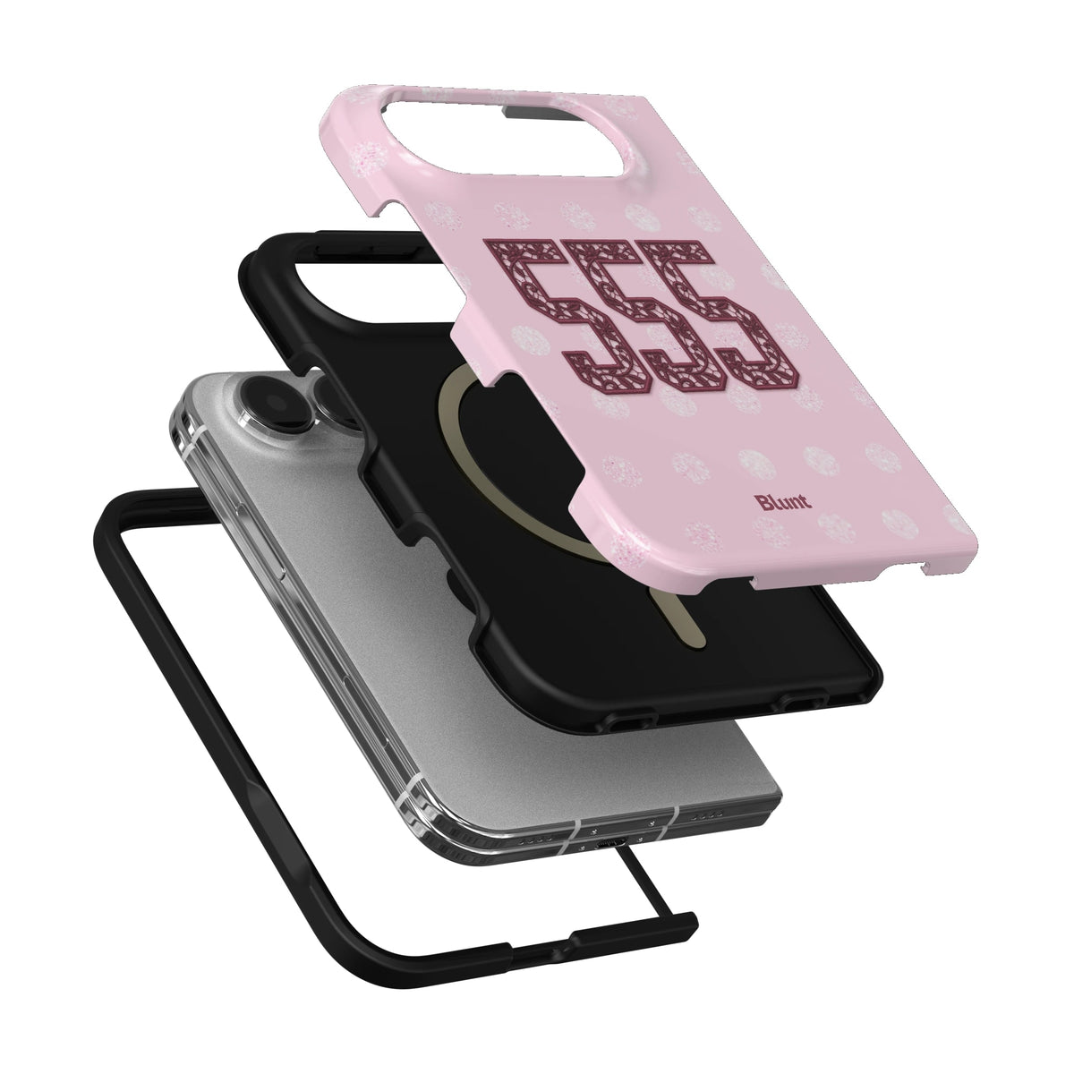 555-pink-polka-iphone-case iPhone 18 Duo case, view 6