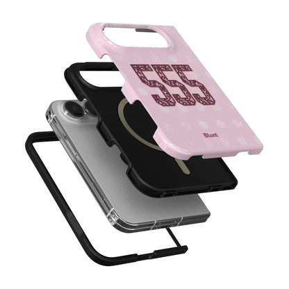 555-pink-polka-iphone-case iPhone 18 Duo case, view 6