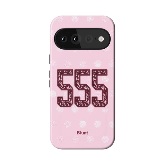 555 Pink Polka Pixel Case - Blunt Cases