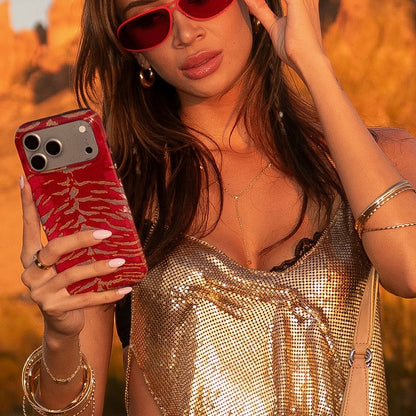 Crimson Veins iPhone Case