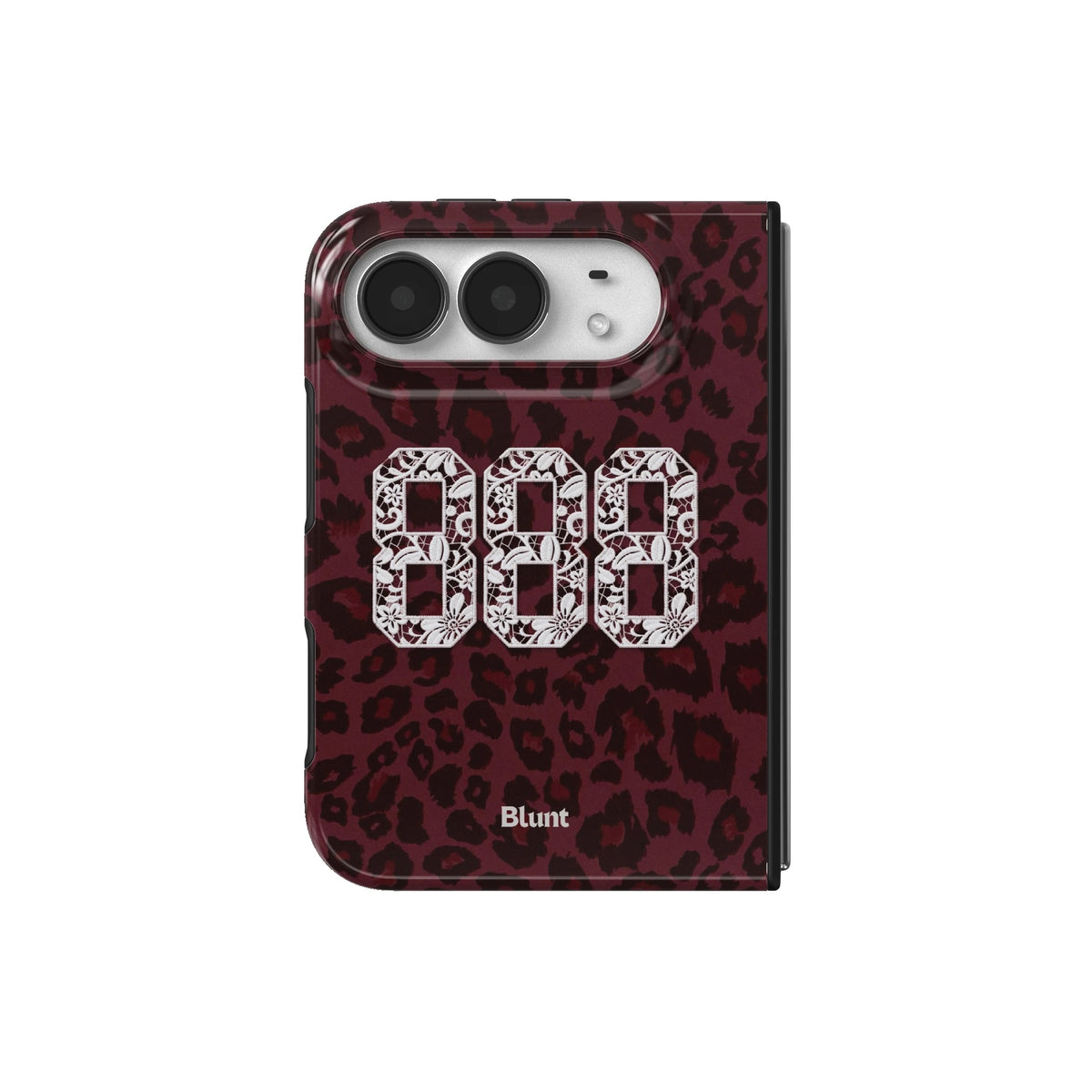 888-maroon-cheetah-iphone-case iPhone 18 Duo case, view 2