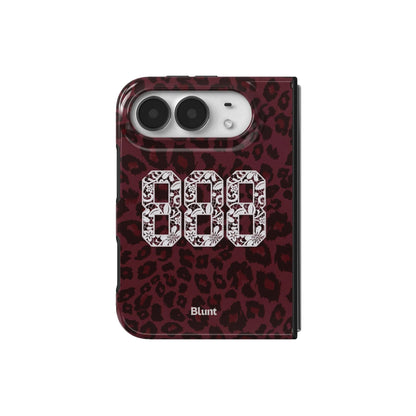 888-maroon-cheetah-iphone-case iPhone 18 Duo case, view 2