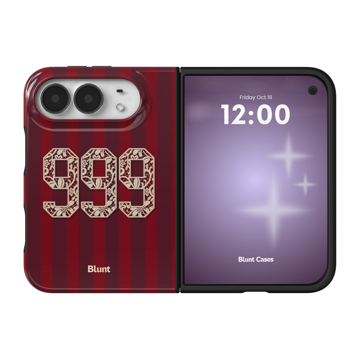 999-crimson-stripe-iphone-case iPhone 18 Duo case, view 1