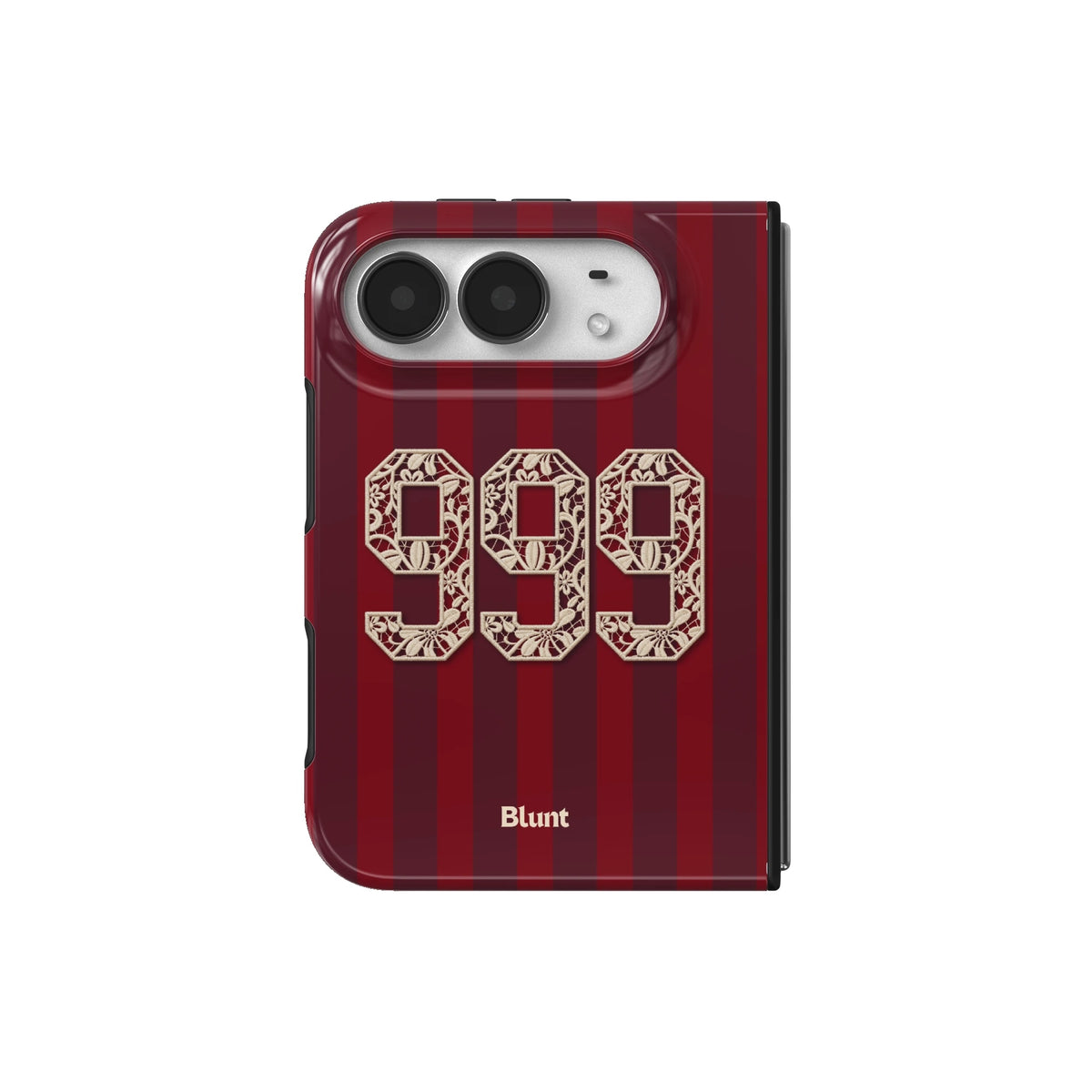 999-crimson-stripe-iphone-case iPhone 18 Duo case, view 2